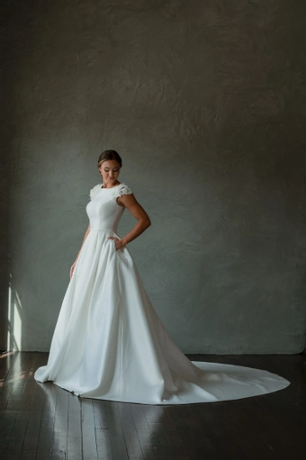 The Modest Bridal Collection by Barbie Style #MBC 7268 #1 frontface vertical thumbnail