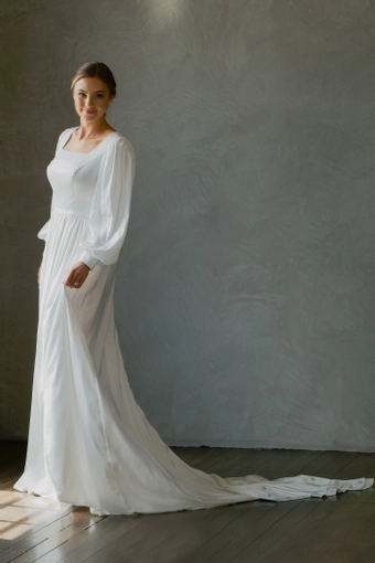 The Modest Bridal Collection by Barbie Style #MBC 7270 #1 frontface vertical thumbnail