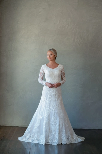 The Modest Bridal Collection by Barbie Style #MBC 7271 #1 frontface vertical thumbnail