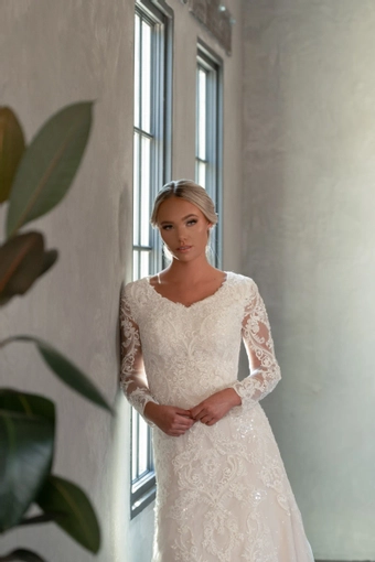 The Modest Bridal Collection by Barbie Style #MBC 7271 #8 frontface vertical cropped thumbnail