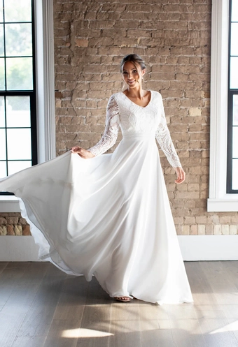 The Modest Bridal Collection by Barbie Style #MBC 7272 #2 frontface vertical thumbnail