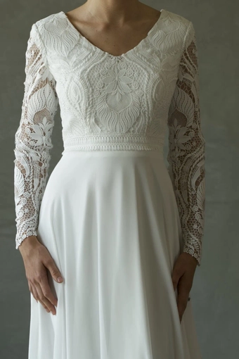 The Modest Bridal Collection by Barbie Style #MBC 7272 #5 frontface vertical cropped thumbnail