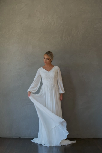 The Modest Bridal Collection by Barbie Style #MBC 7273 #1 frontface vertical thumbnail