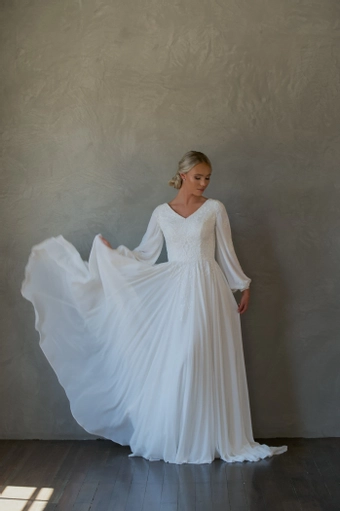 The Modest Bridal Collection by Barbie Style #MBC 7273 #3 frontface vertical thumbnail