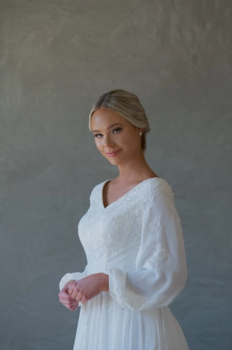 The Modest Bridal Collection by Barbie Style #MBC 7273 #5 frontface vertical cropped thumbnail