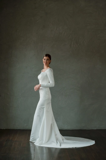 The Modest Bridal Collection by Barbie Style #MBC 7276 #5 frontface vertical thumbnail