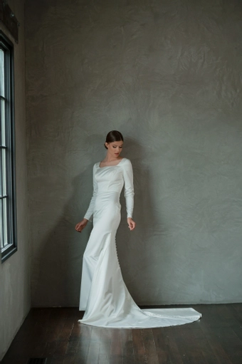 The Modest Bridal Collection by Barbie Style #MBC 7276 #3 frontface vertical thumbnail