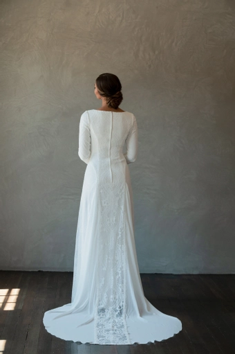 The Modest Bridal Collection by Barbie Style #MBC 7277 #7 backface vertical thumbnail