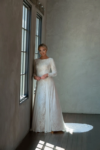 The Modest Bridal Collection by Barbie Style #MBC 7277 #1 frontface vertical thumbnail