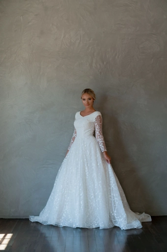 The Modest Bridal Collection by Barbie Style #MBC 7278 #1 frontface vertical thumbnail