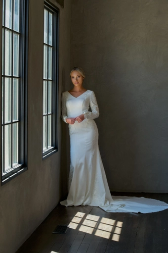 The Modest Bridal Collection by Barbie Style #MBC 7279 #1 frontface vertical thumbnail