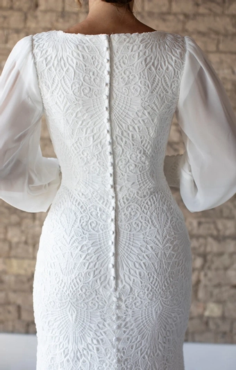 The Modest Bridal Collection by Barbie Style #MBC 7283 #7 backface vertical cropped thumbnail