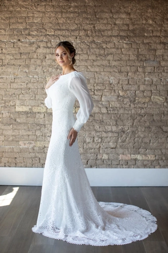 The Modest Bridal Collection by Barbie Style #MBC 7283 #3 frontface vertical thumbnail