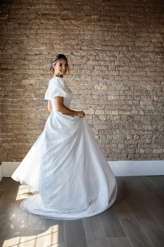 The Modest Bridal Collection by Barbie Style #MBC 7284 #2 vertical thumbnail