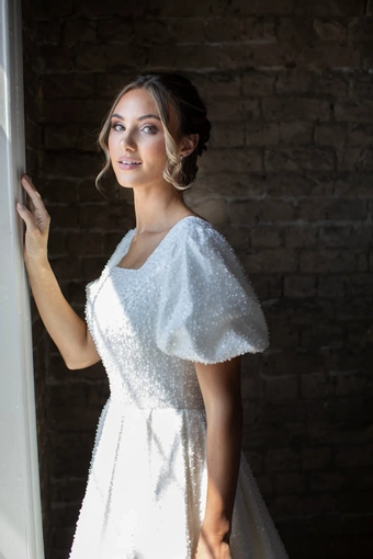 The Modest Bridal Collection by Barbie Style #MBC 7284 #5 frontface vertical cropped thumbnail