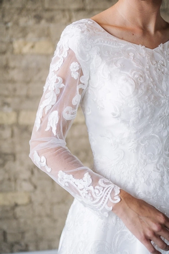 The Modest Bridal Collection by Barbie Style #MBC 7285 #5 frontface vertical cropped thumbnail