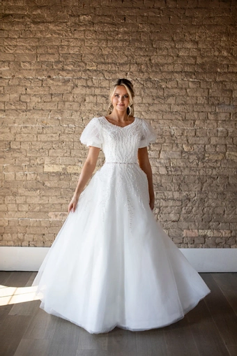 The Modest Bridal Collection by Barbie Style #MBC 7286 #2 frontface vertical thumbnail