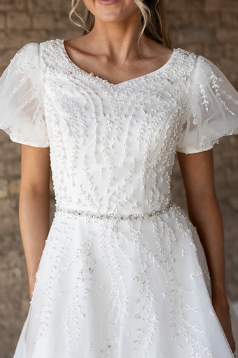 The Modest Bridal Collection by Barbie Style #MBC 7286 #5 frontface vertical cropped thumbnail