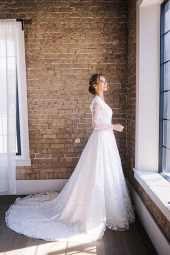 The Modest Bridal Collection by Barbie Style #MBC 7287 #6 vertical thumbnail