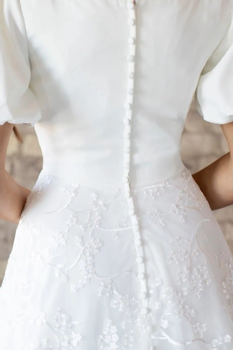 The Modest Bridal Collection by Barbie Style #MBC 7288 #7 backface vertical cropped thumbnail