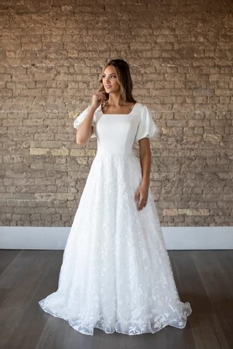 The Modest Bridal Collection by Barbie Style #MBC 7288 #3 frontface vertical thumbnail