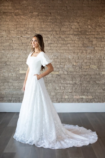 The Modest Bridal Collection by Barbie Style #MBC 7288 #4 frontface vertical thumbnail