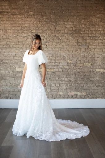 The Modest Bridal Collection by Barbie Style #MBC 7288 #1 frontface vertical thumbnail