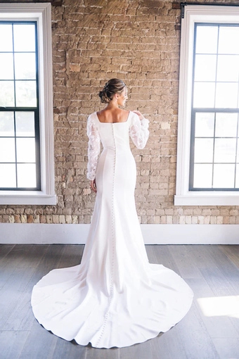 The Modest Bridal Collection by Barbie Style #MBC 7290 #4 backface vertical thumbnail