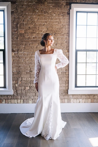 The Modest Bridal Collection by Barbie Style #MBC 7290 #1 frontface vertical thumbnail