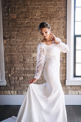 The Modest Bridal Collection by Barbie Style #MBC 7290 #5 frontface vertical cropped thumbnail