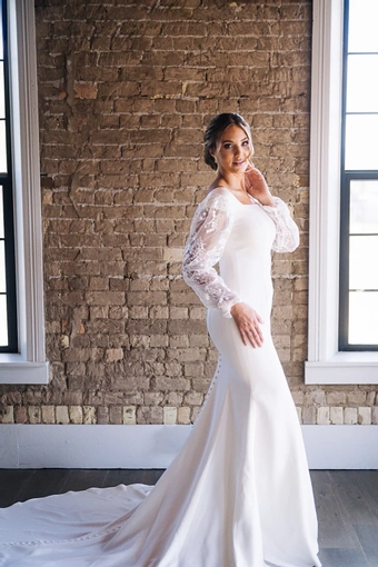 The Modest Bridal Collection by Barbie Style #MBC 7290 #6 frontface vertical cropped thumbnail