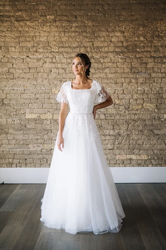 The Modest Bridal Collection by Barbie Style #MBC 7291 #1 frontface vertical thumbnail