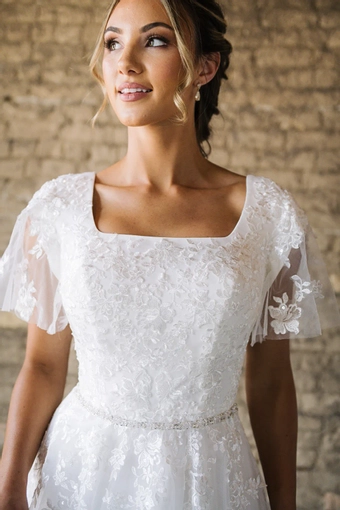 The Modest Bridal Collection by Barbie Style #MBC 7291 #4 frontface vertical cropped thumbnail
