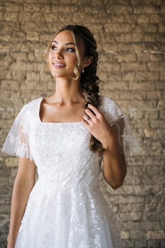 The Modest Bridal Collection by Barbie Style #MBC 7291 #5 frontface vertical cropped thumbnail