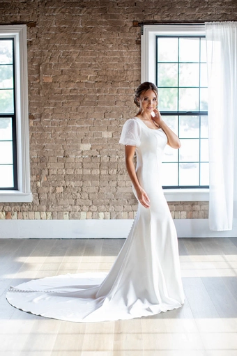 The Modest Bridal Collection by Barbie Style #MBC 7292 #3 frontface vertical thumbnail