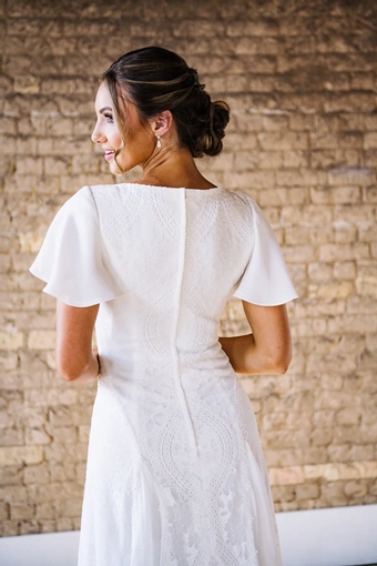 The Modest Bridal Collection by Barbie Style #MBC 7296 #7 backface vertical cropped thumbnail