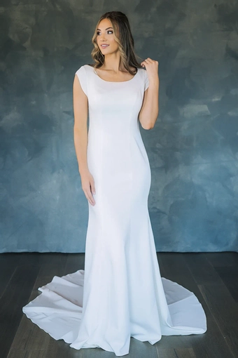 The Modest Bridal Collection by Barbie Style #MBC 7298 #1 frontface vertical thumbnail