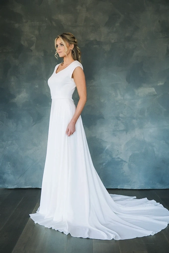 The Modest Bridal Collection by Barbie Style #MBC 7299 #2 frontface vertical thumbnail