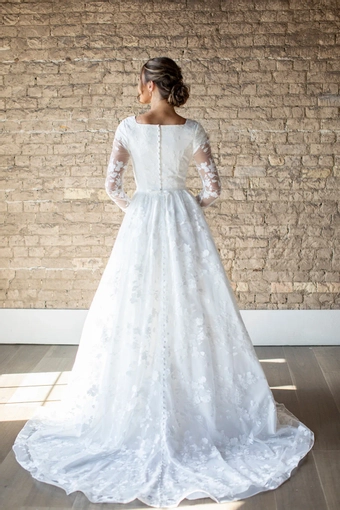 The Modest Bridal Collection by Barbie Style #MBC 7300 #5 default backface vertical thumbnail