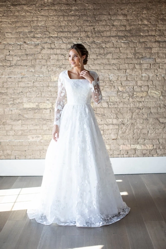The Modest Bridal Collection by Barbie Style #MBC 7300 #1 frontface vertical thumbnail
