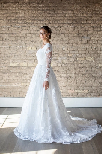 The Modest Bridal Collection by Barbie Style #MBC 7300 #4 frontface vertical thumbnail