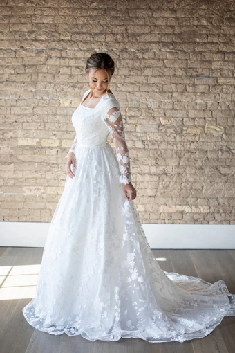 The Modest Bridal Collection by Barbie Style #MBC 7300 #2 frontface vertical thumbnail