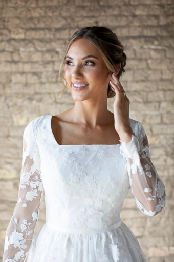 The Modest Bridal Collection by Barbie Style #MBC 7300 #7 frontface vertical cropped thumbnail
