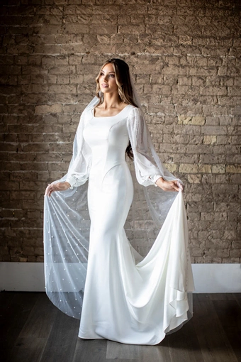 The Modest Bridal Collection by Barbie Style #MBC 7301 #1 frontface vertical thumbnail