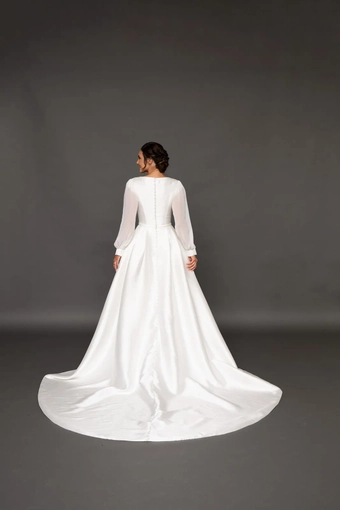 The Modest Bridal Collection by Barbie Style #MBC 7302 #10 backface vertical thumbnail