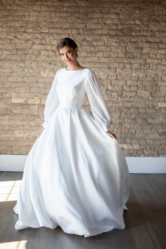 The Modest Bridal Collection by Barbie Style #MBC 7302 #2 frontface vertical thumbnail