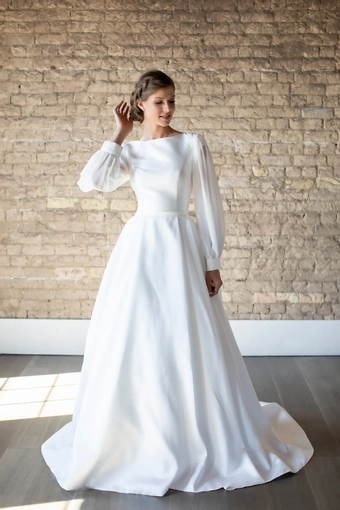 The Modest Bridal Collection by Barbie Style #MBC 7302 #7 frontface vertical thumbnail