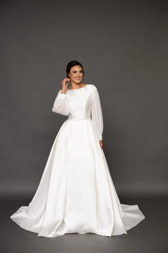 The Modest Bridal Collection by Barbie Style #MBC 7302 #1 frontface vertical thumbnail