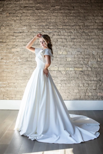 The Modest Bridal Collection by Barbie Style #MBC 7303 #3 frontface vertical thumbnail