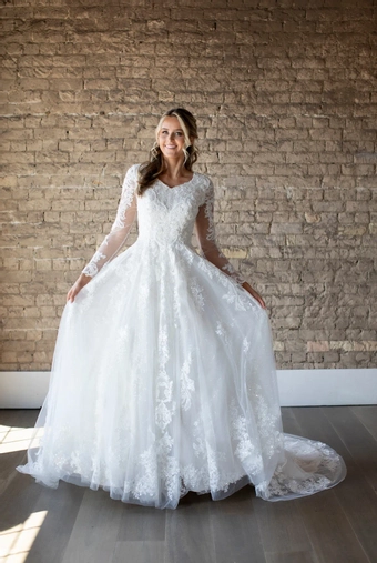 The Modest Bridal Collection by Barbie Style #MBC 7304 #2 frontface vertical thumbnail